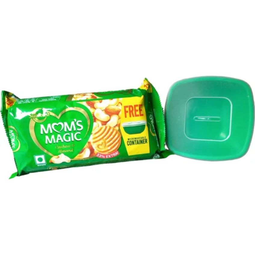 Sunfeast Moms Magic Cashew  and Almond Biscuits Rs.40 | Free Container 